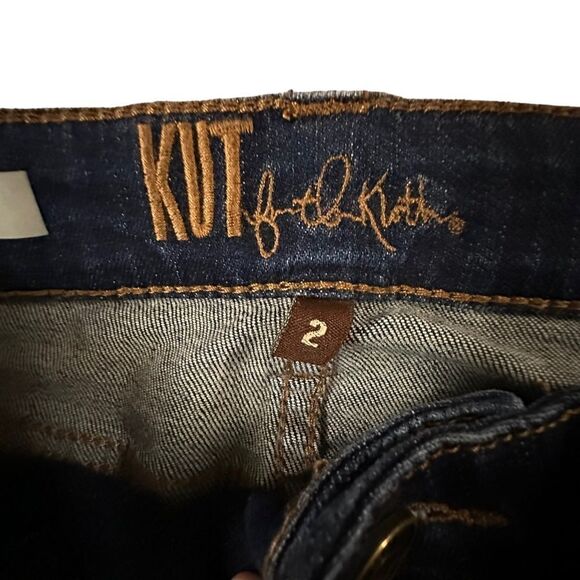 Kut from the Kloth ~ Carlo Ankle Skinny Jeans ~ unfinished hem ~ size 2 - Picture 8 of 16